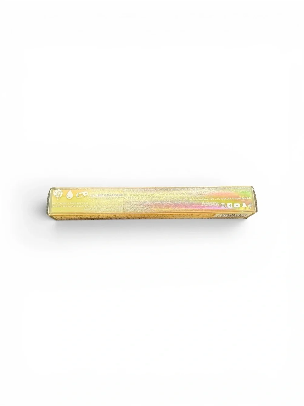 HUDA BEAUTY Silk Balm Lip Gloss - Honey Kiss (Golden Amber Sheen)